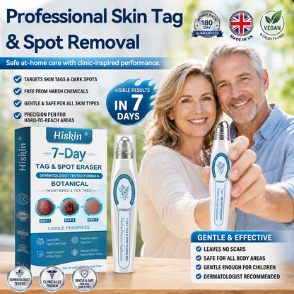Hiskin®🩹🎉7-𝐷𝑎𝑦 𝗧𝐚𝐠 & 𝗦𝗽𝐨𝐭 𝐄𝐫𝒂𝒔𝒆𝒓(Zero Pain, Zero 𝐒𝐜𝐚𝒓𝒔 Rollerball)